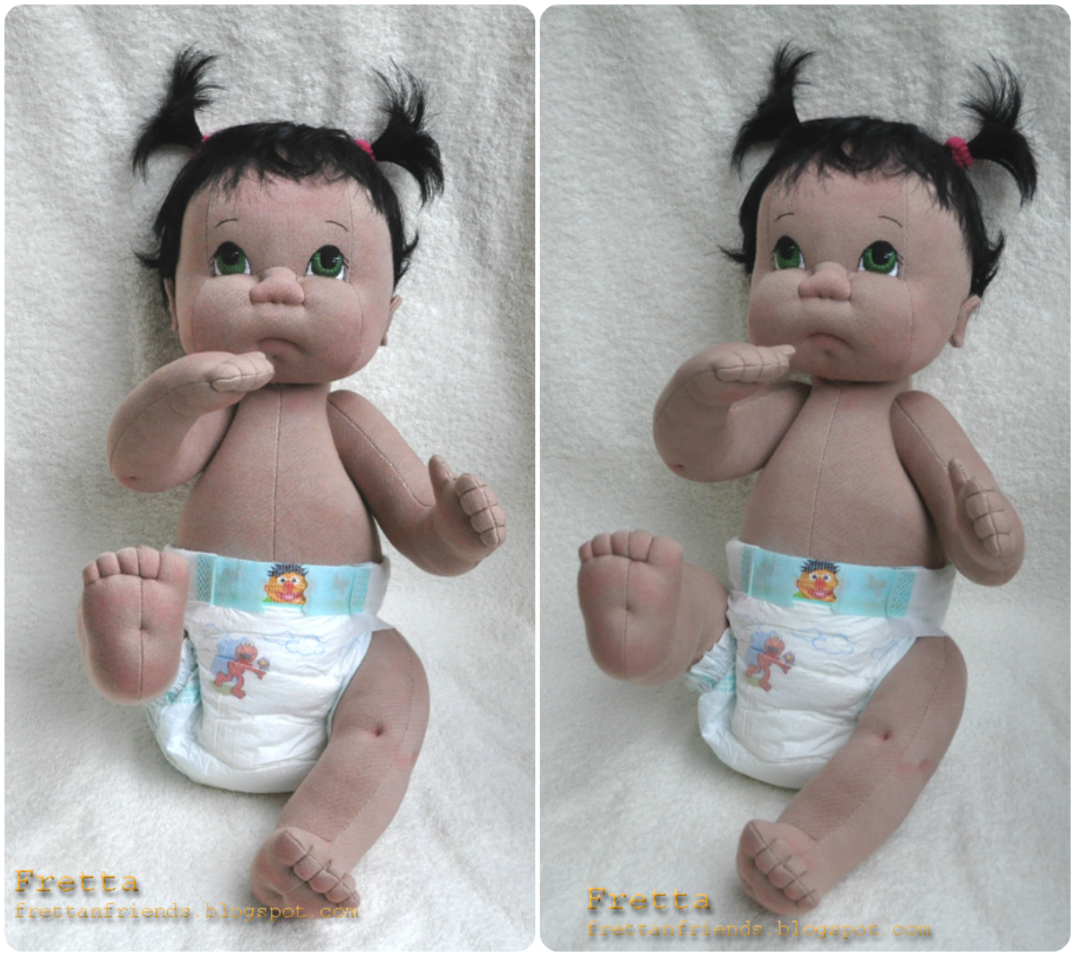 Fretta Life size Soft Sculptured soft jointed Baby Doll