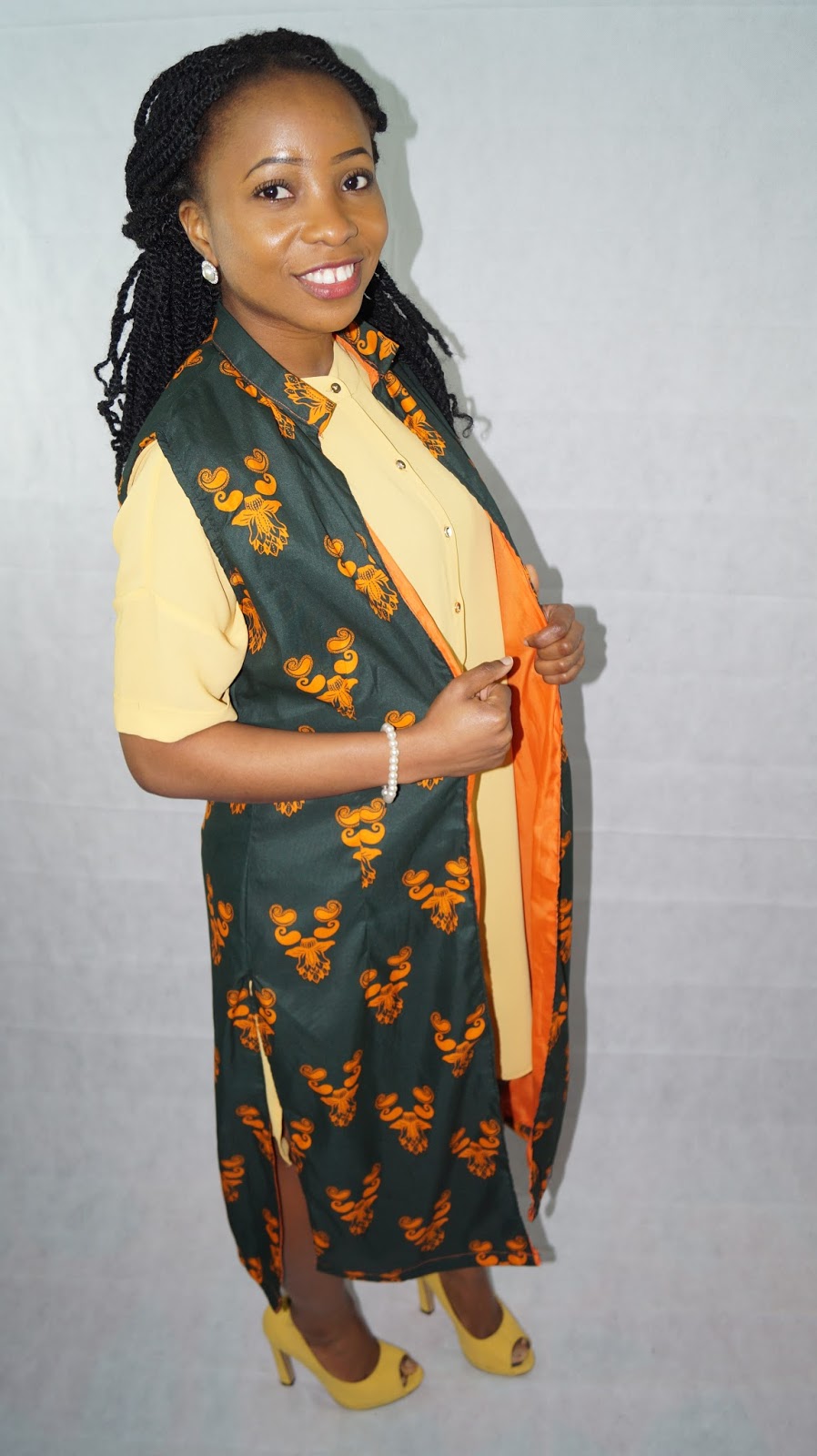 Sleeveless Ankara Jacket Adventure Meets Designer