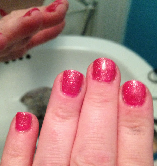 Mid week Gel Mani Thinkin' Pink Red Carpet Manicure, Gelish and