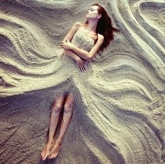 Sand Girl Art Feel Free