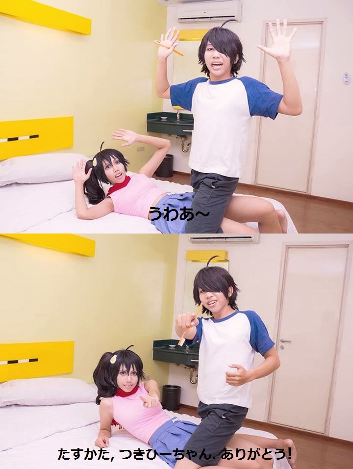 Anna Lia Chan Araragi Karen And Araragi Koyomi Toothbrush Cosplay By Anna Lia Chan Araragi Karen And Araragi Koyomi Toothbrush Cosplay By
