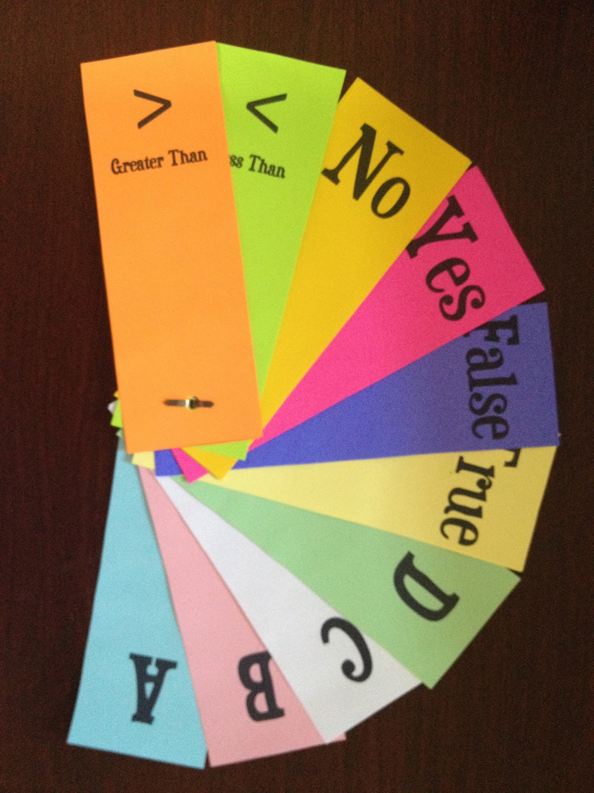 Silent Response Cards Awesome Assessment Tool 