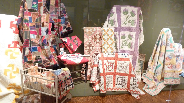 Quilts on display at museum