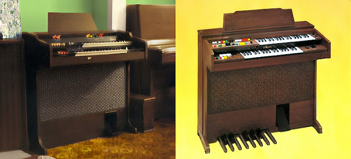 Home organs Bontempi B370 and Yamaha A55N