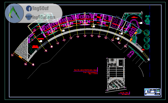 مخطط مشروع محطة تنقية المياه اوتوكاد Dwg