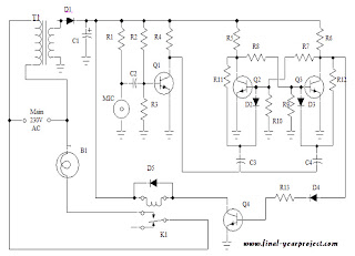 Circuit diagram of Clap Switch