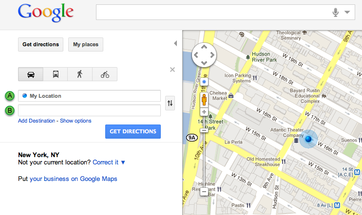 kaustisk digital Visne Google Lat Long: Getting from 'Here to there' with My Location in Google  Maps