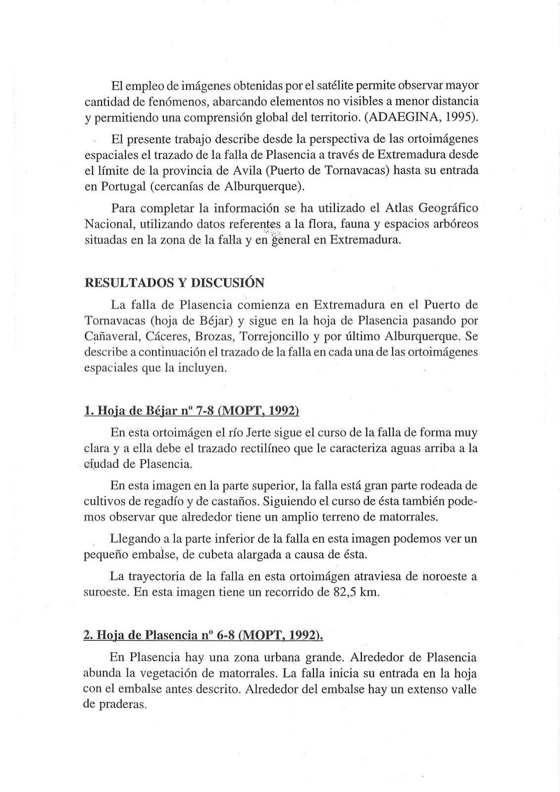 GEOLOGÍAS DE EXTREMADURA: "Descripción de la Falla de Plasencia en ...