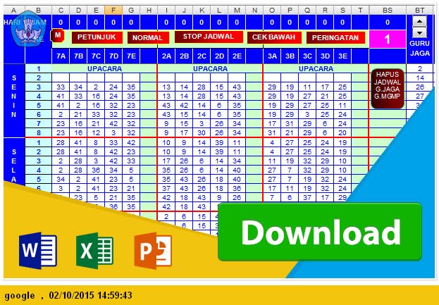 Download Aplikasi Jadwal Pelajaran Anti Bentrok Tingkat Sd