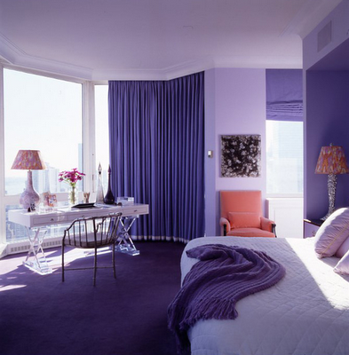 Trend Homes Elegance Purple  Bedroom  Decoration
