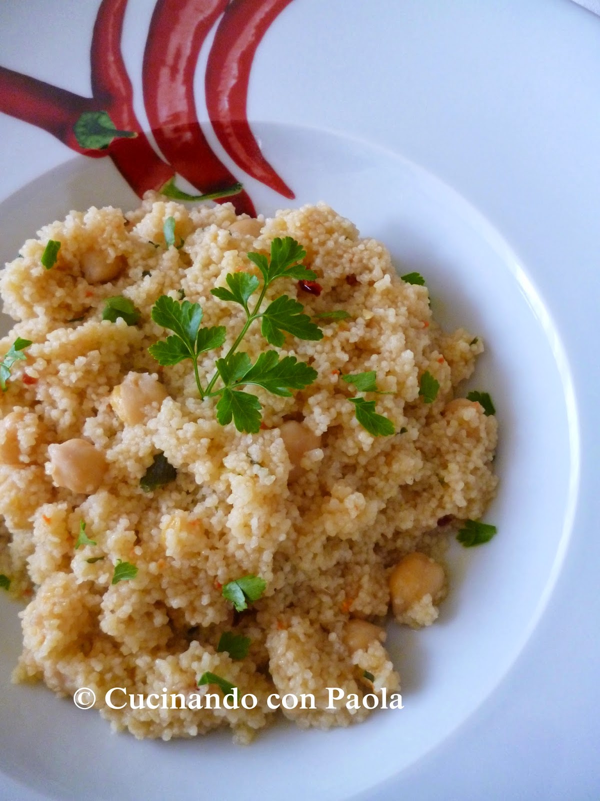 cous cous alla siciliana con verdure e ceci