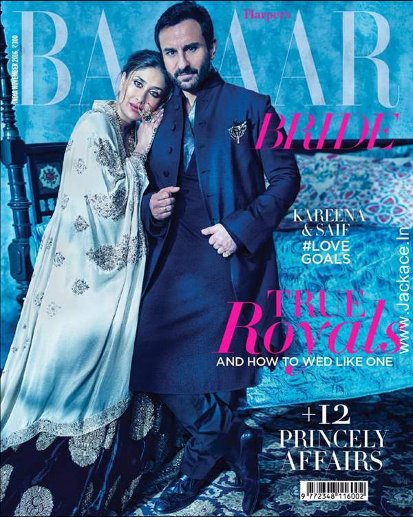 Check Out: Nawab Saif Ali Khan & His Begum Kareena Kapoor On The Cover Of Harper'sBazaar Bride