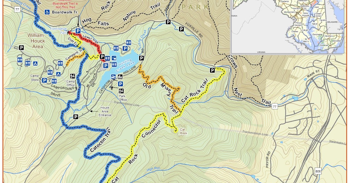 Cunningham Falls State Park Campground Map
