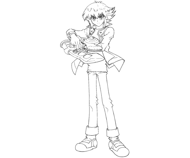 Printable Yu Gi Oh GX - Jaden Yuki 1 Coloring Page