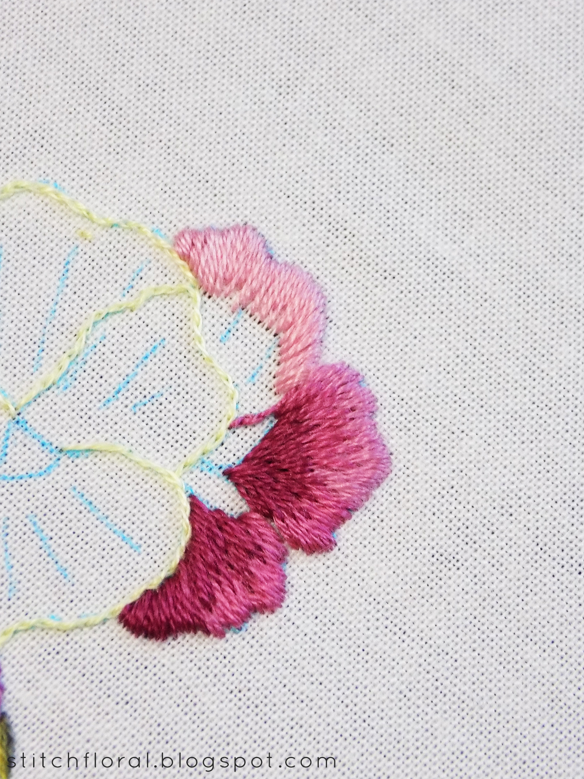 Needle Painting stitch along Part 2 Stitch Floral