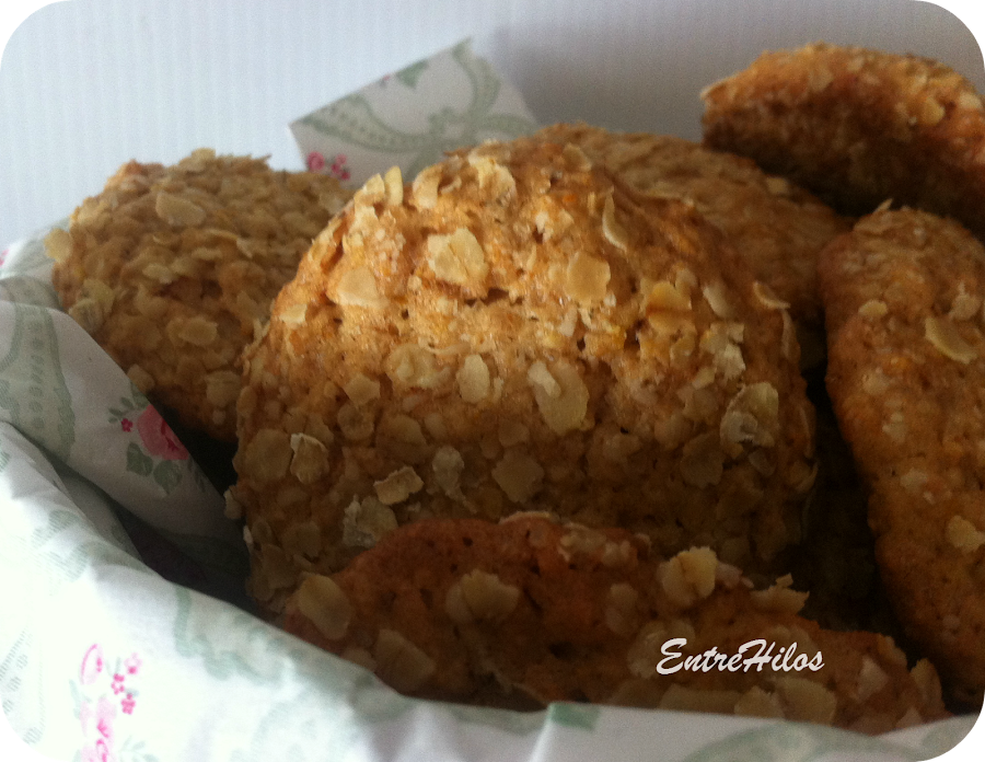 galletas de avena y naranja