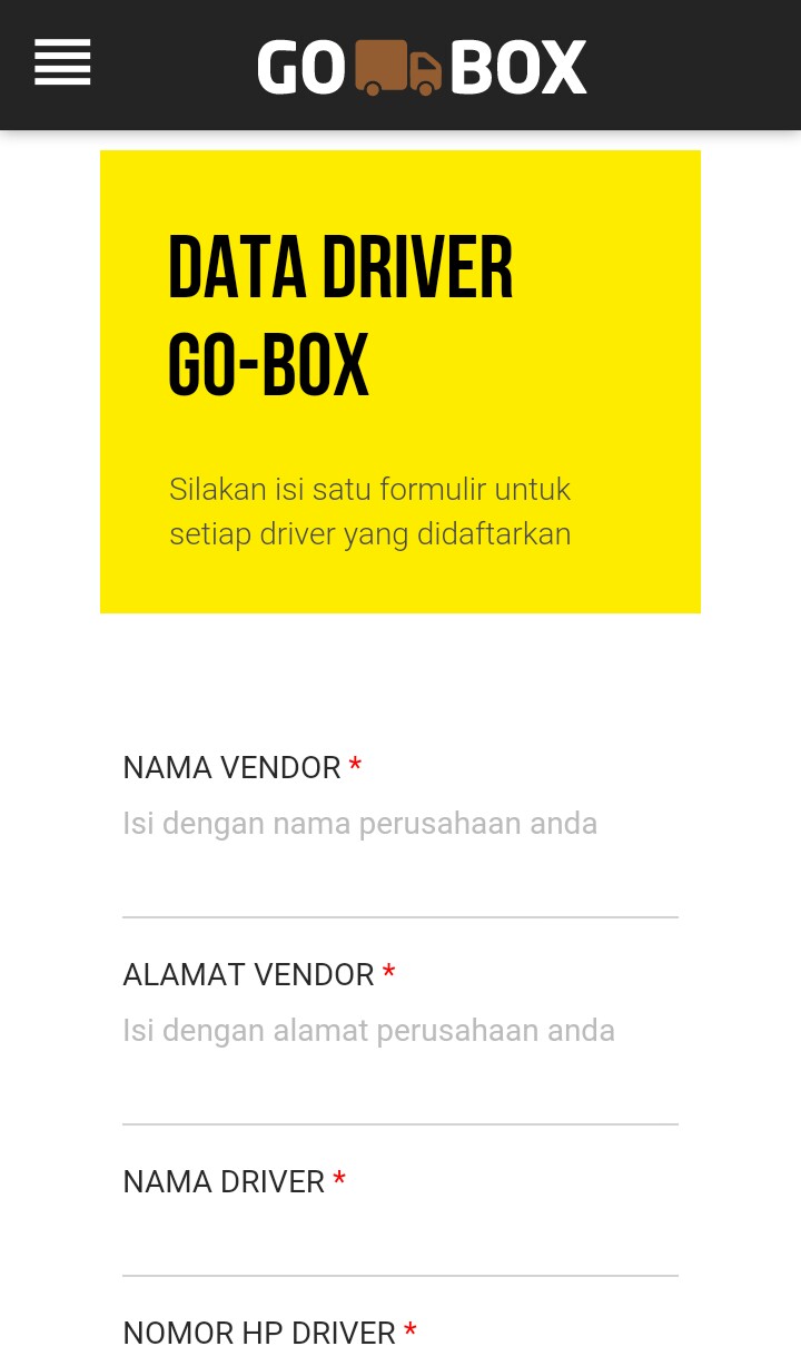 Cara Daftar Jadi Driver GO-BOX Secara Online - Dibacaonline