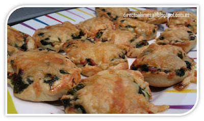 Bocaditos De Espinacas, Bacon Y Queso
