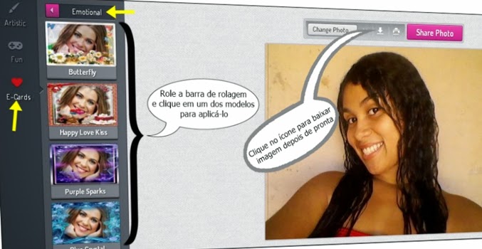 aplicar efeitos nas fotos