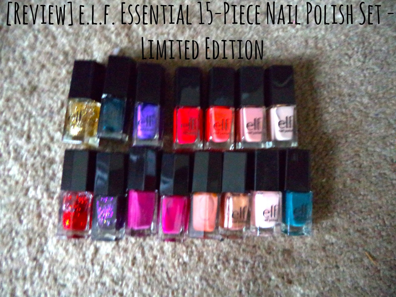 REVIEW e.l.f. Essential 15Piece Nail Polish Set Limited Edition