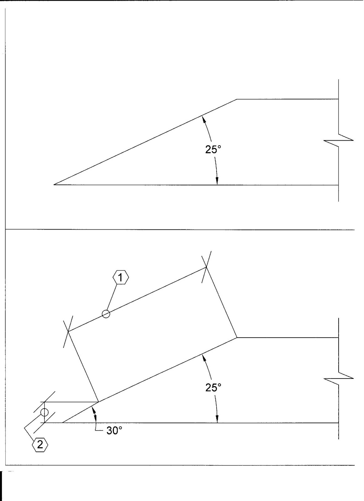 testsite CHISEL ANGLE SKETCH