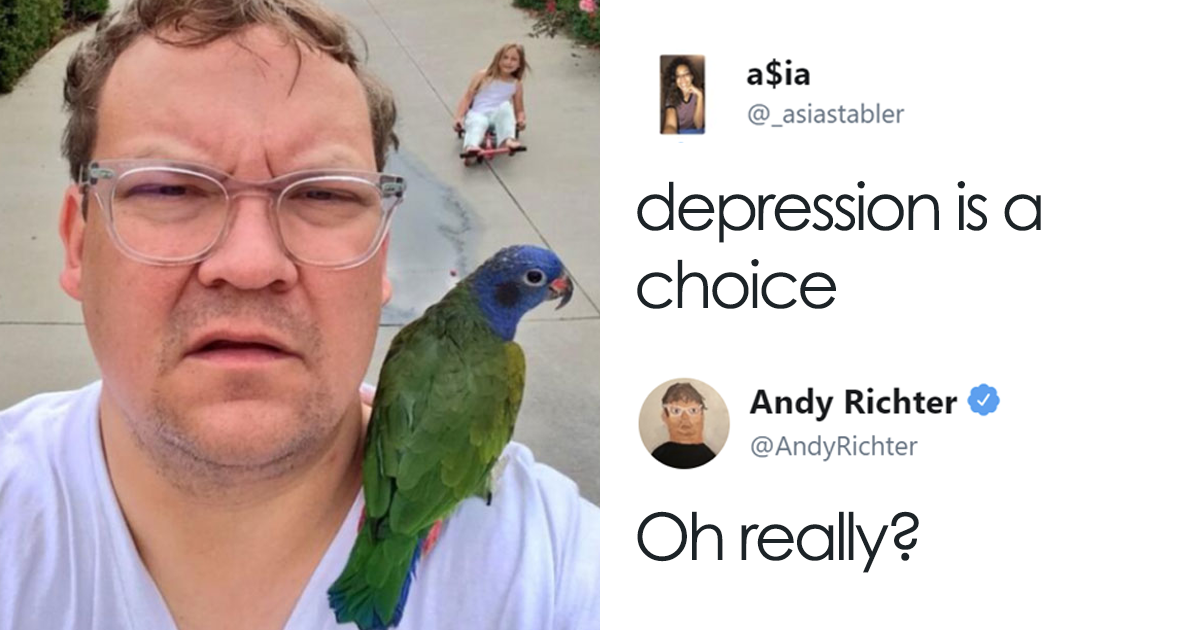Comedian Andy Richter Gave A Powerful Response To Someone Who Said 'Depression Is A Choice'