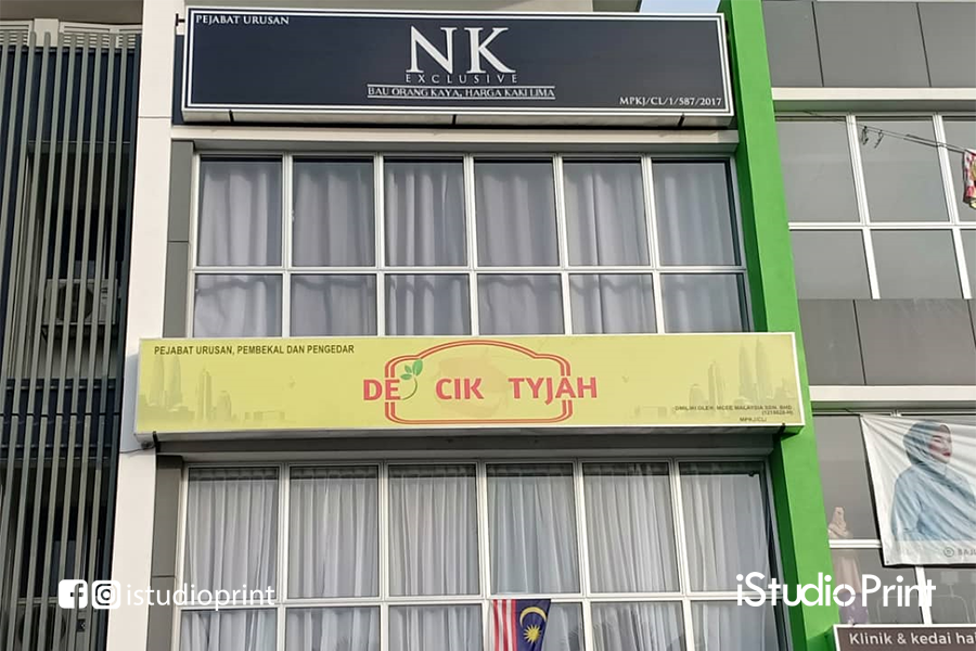 Pemasangan Signboard Pejabat Urusan De Cik Tyjah Bandar Puteri Bangi