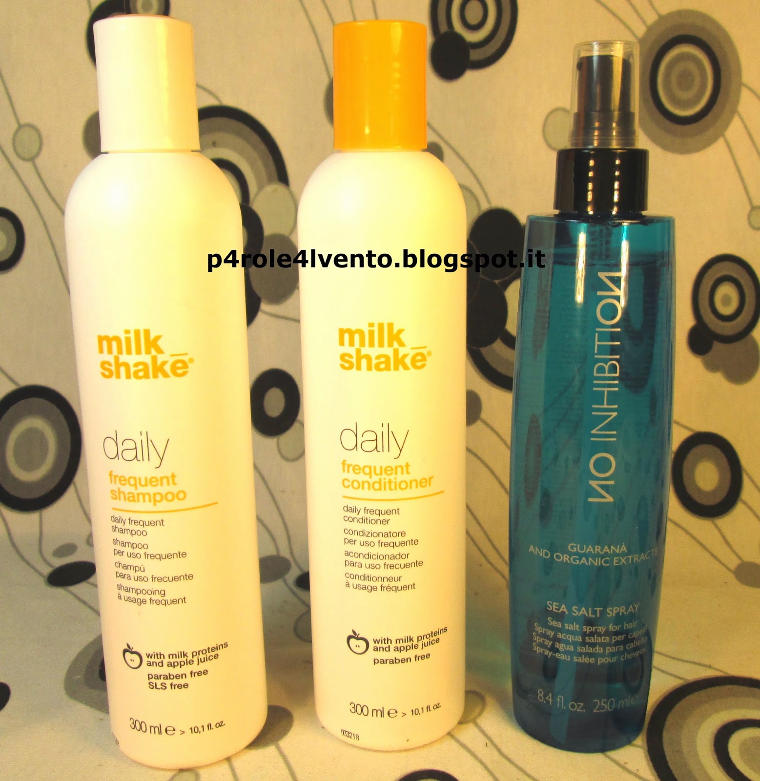 z-oneconcept milk shake daily shampoo e conditioner e no inhibition sea salt spray