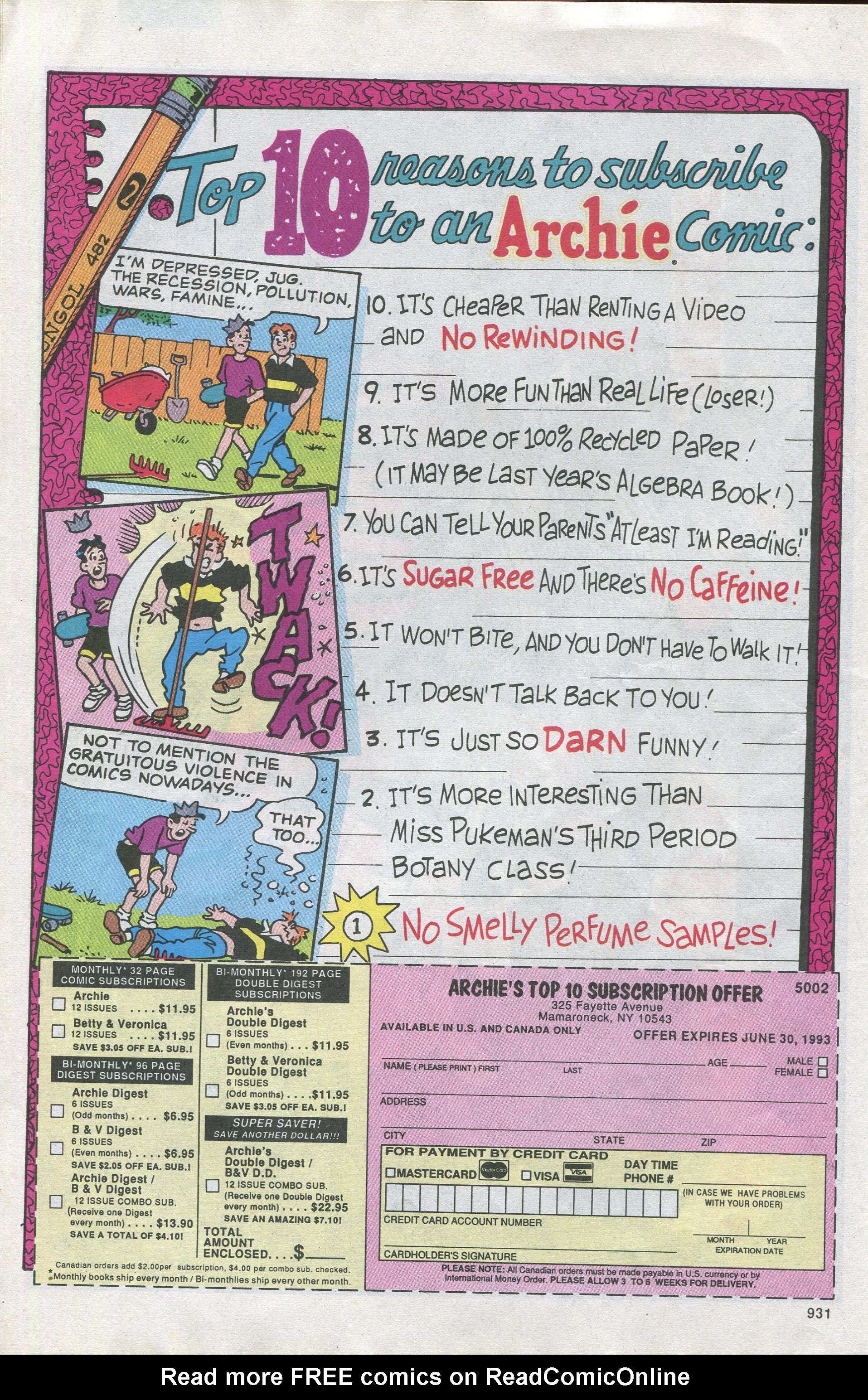 Read online Archie (1960) comic -  Issue #411 - 10