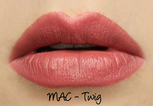 MAC Twig Lipstick Swatches & Review