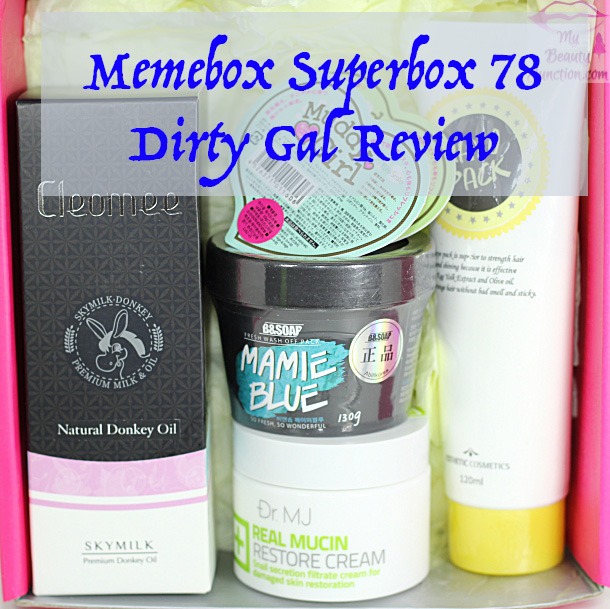 Memebox Superbox 78 Dirty Gal review, unboxing