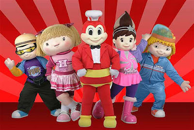 Available mascots for Jollibee party package