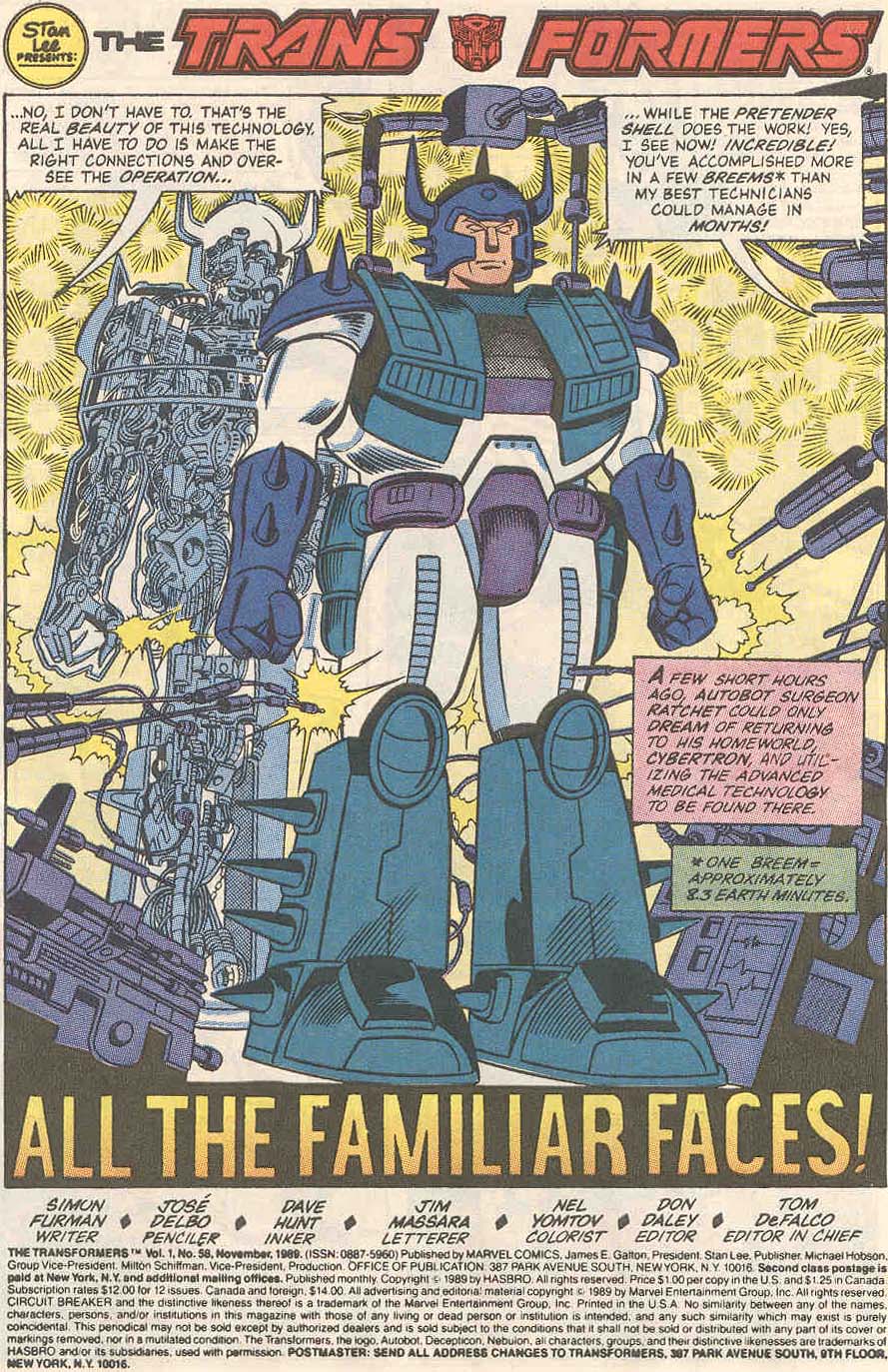 The Transformers (1984) issue 58 - Page 2