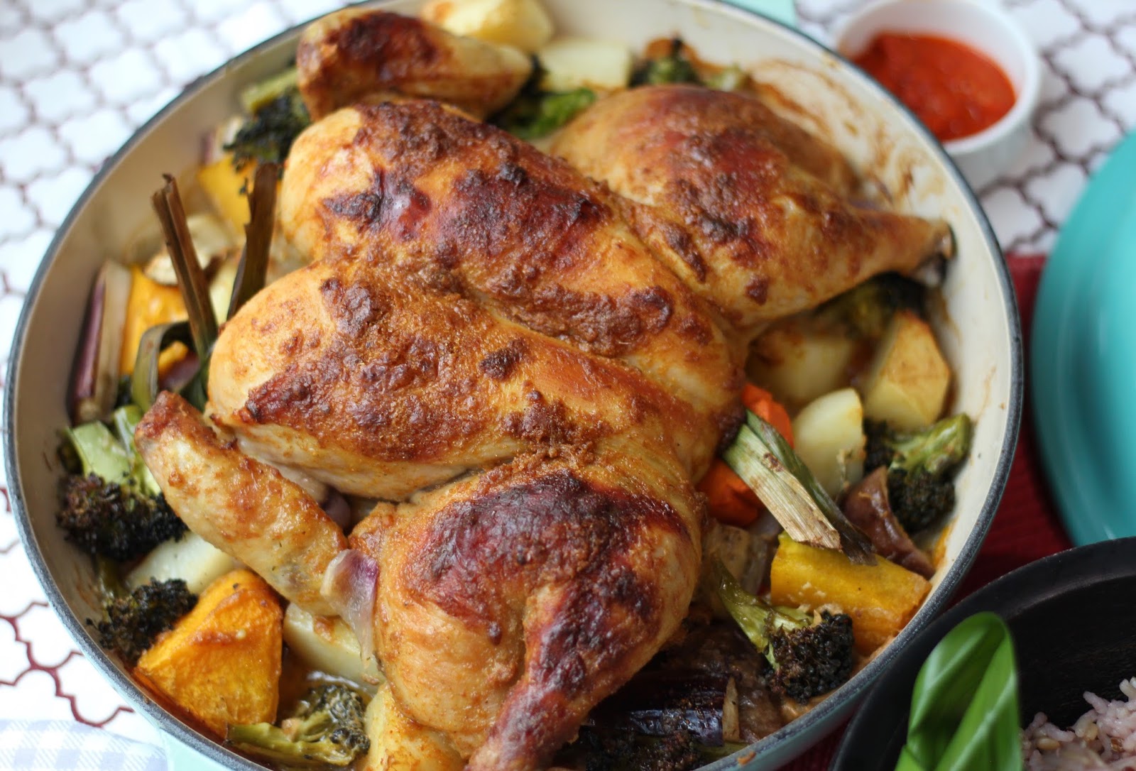 Honey Bee Sweets Roasted Curry Whole Chicken (Coconut oil version)