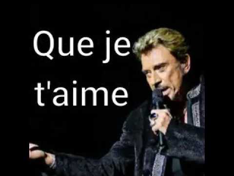 Le Coq Picore Que Je T Aime Johnny Hallyday