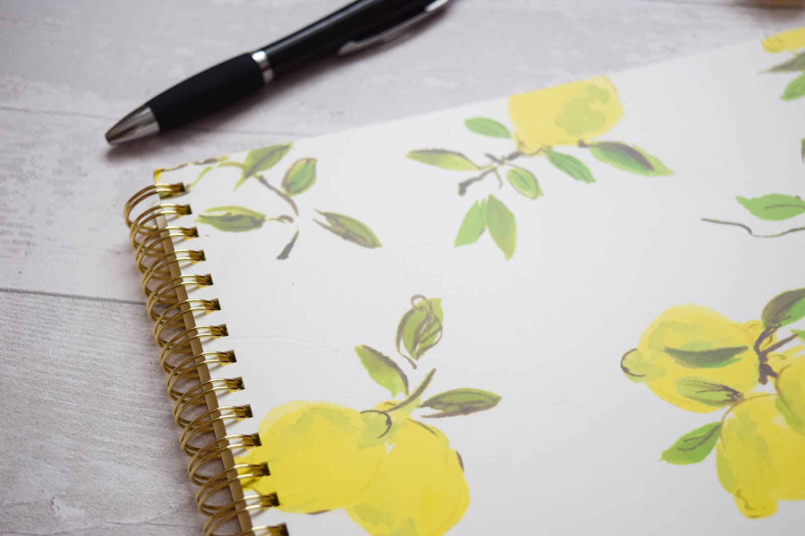Stationery | Kate Spade Lemon Spiral Notebook | At Home With Cat