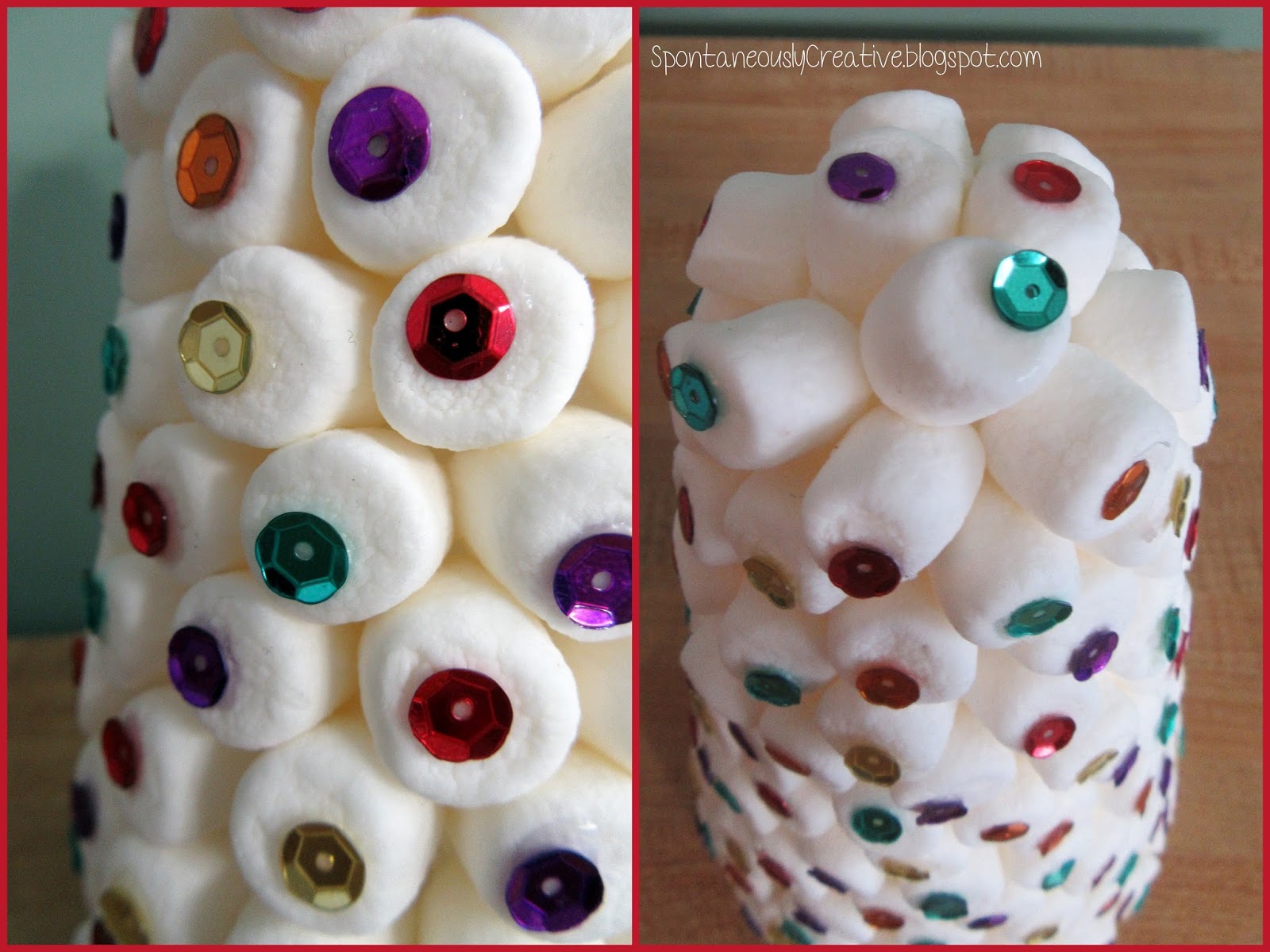 Spontaneously Creative Marshmallow Christmas Tree