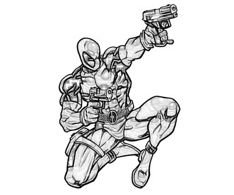 marvel deadpool coloring pages fight - photo #9