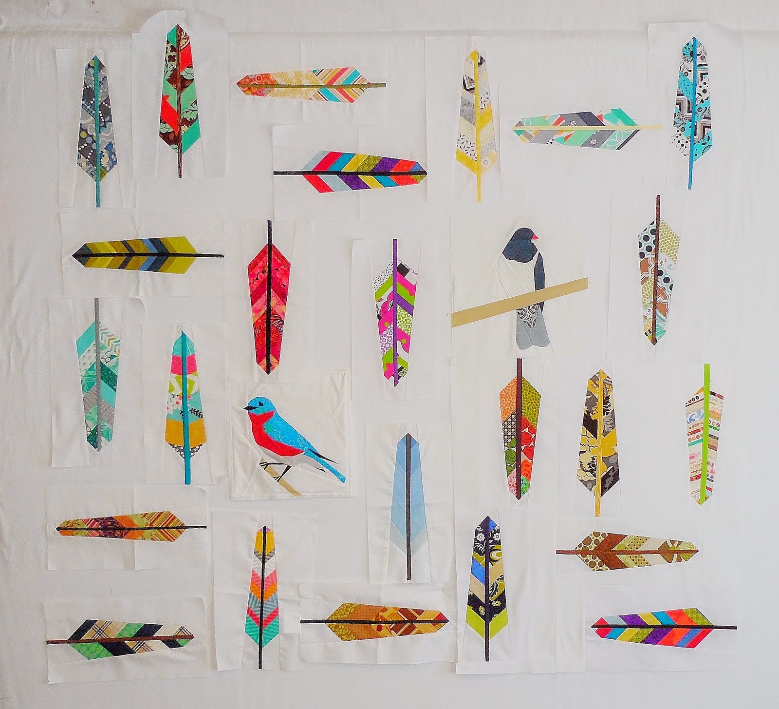 Sewing Wilde Feathers feathers