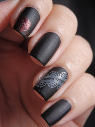 nails gothic nail matte abby scarlet