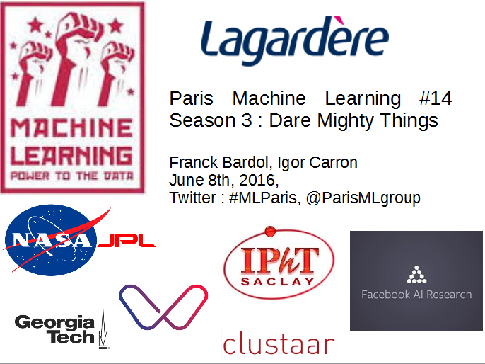 Nuit Blanche Ce Soir Paris Machine Learning Meetup 14 Season 3 Dare