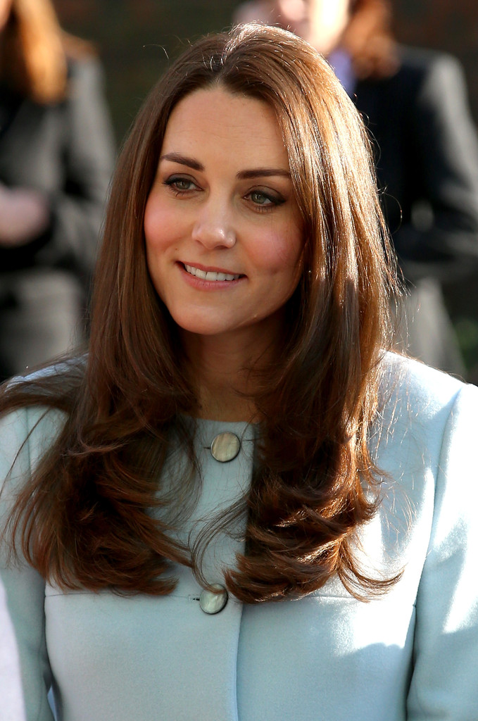 Catherine, Duchess of Cambridge attends coffee morning at Family Friends