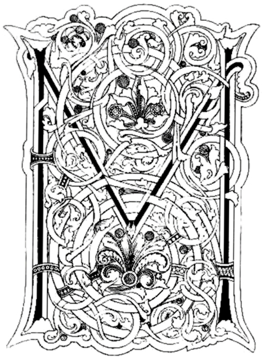 illuminated letters coloring pages - photo #9