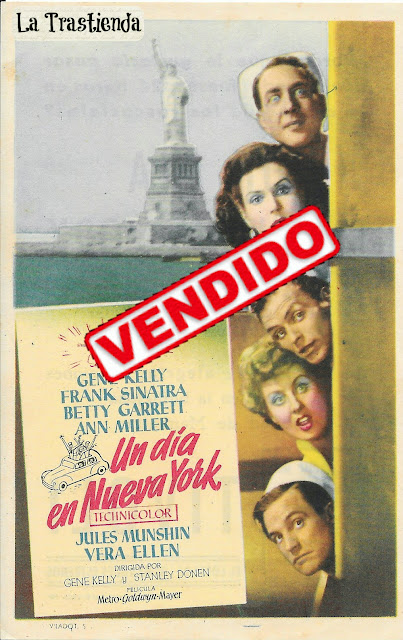 Programa de Cine - Un Día en Nueva York - Gene Kelly - Frank Sinatra - Vera Ellen - Ann Miller
