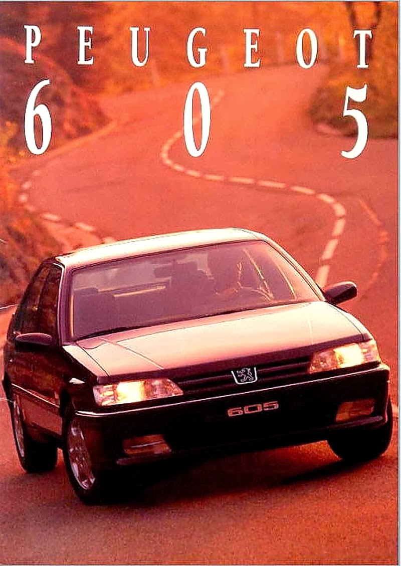.: Peugeot 605 Gama 1994 (Fase II) - Brochure Catálogo