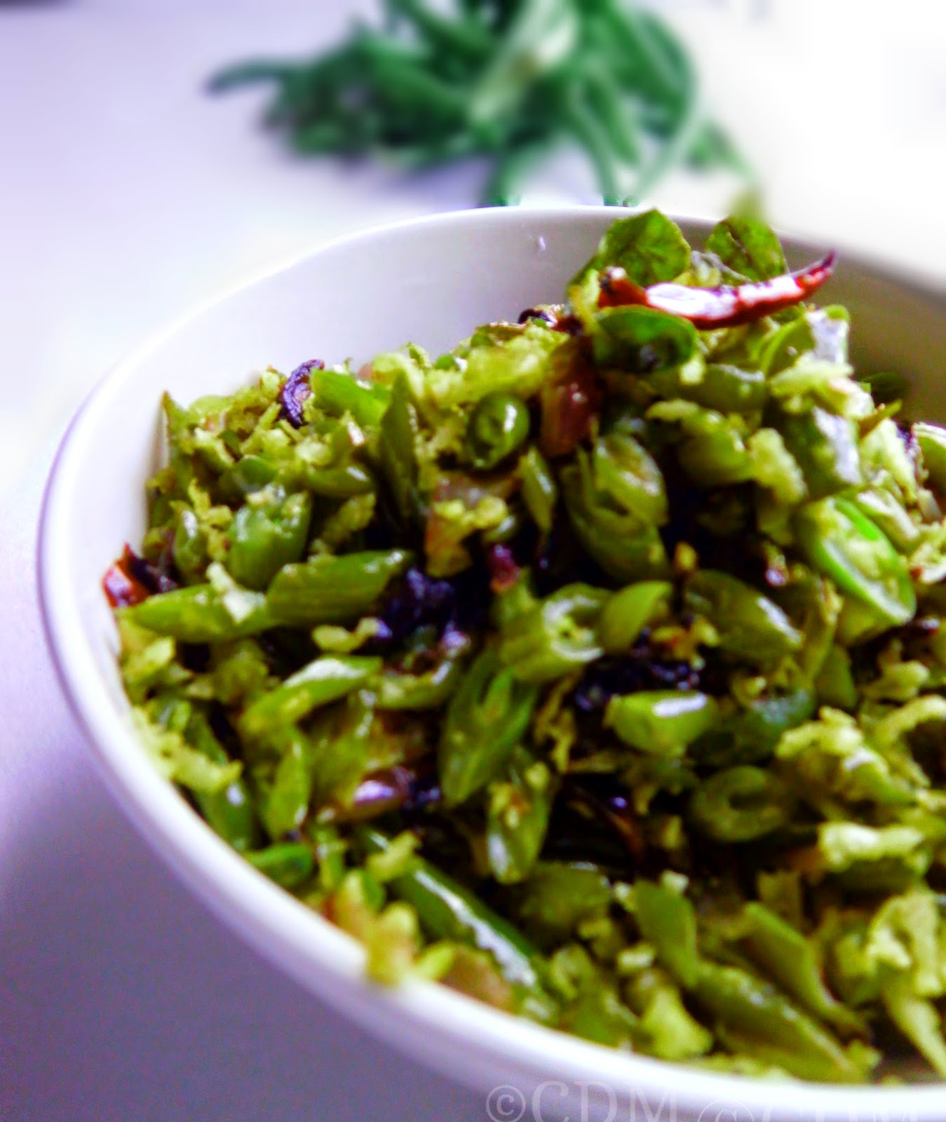 Two methods to make Green Beans Thoran Kerala style Beans Poriyal