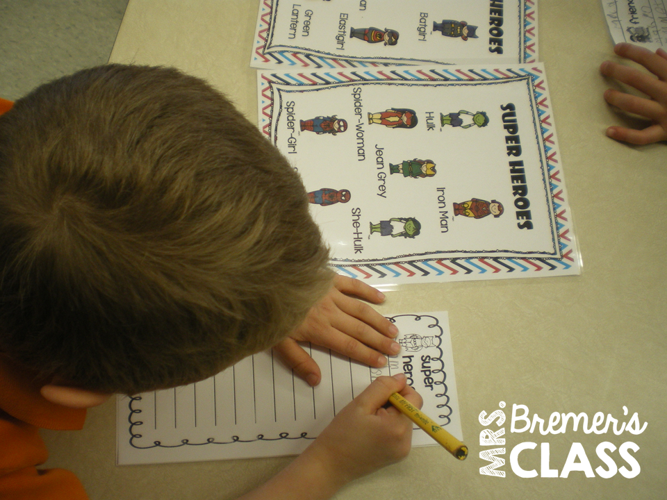 Mrs. Bremer's Class: Kindergarten Writing Center Activities and Ideas
