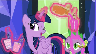 Twilight winks as she offers round potions