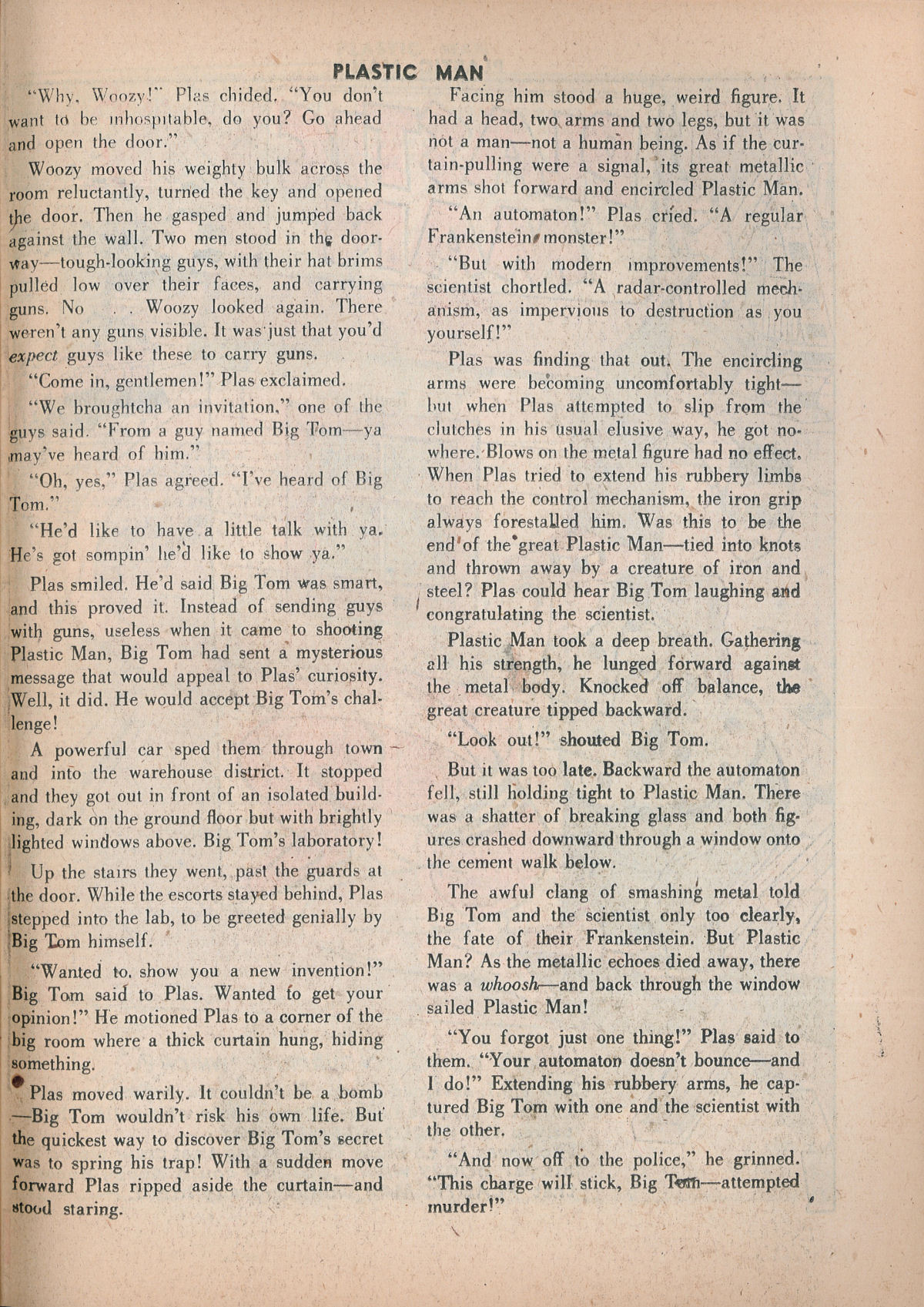 Read online Plastic Man (1943) comic -  Issue #15 - 35