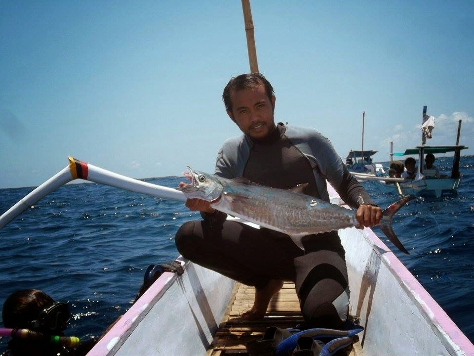 Spearfishing Spanish Mackerel, Red bass, Cod, Maori seaperch, Grouper, GT, Giant Trevally and Black Trevally Lombok, Gili Trawangan Indonesia